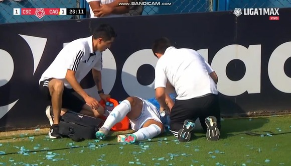 Grave lesión de Irven Ávila durante el partido de Sporting Cristal. (Video: Liga 1 MAX)