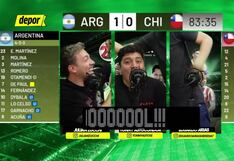 La reacción de Depor al gol de Julián Álvarez en el Argentina vs. Chile