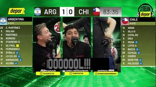 La reacción de Depor al gol de Julián Álvarez en el Argentina vs. Chile