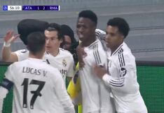 Ráfaga de goles: Vinícius Jr. y Bellingham anotaron para el 3-1 de Real Madrid ante Atalanta