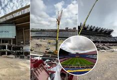 Así se ve el estadio Camp Nou en medio de las remodelaciones