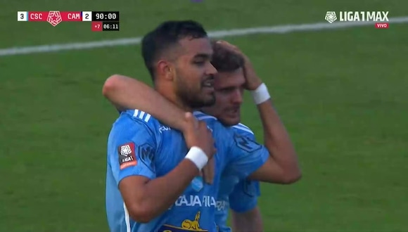 Brenner Marlos marcó el 3-2 de Sporting Cristal sobre Mannucci. (Video: Liga 1 MAX)