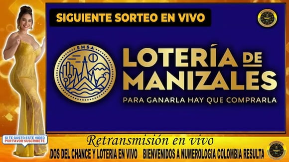 Lotería de Manizales del miércoles 13 de agosto. (Video: Sorteos y Loterías Colombia)