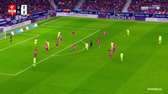 Lamine Yamal puso el 3-2 del Barcelona vs Atleti. (Video: BeinSports)