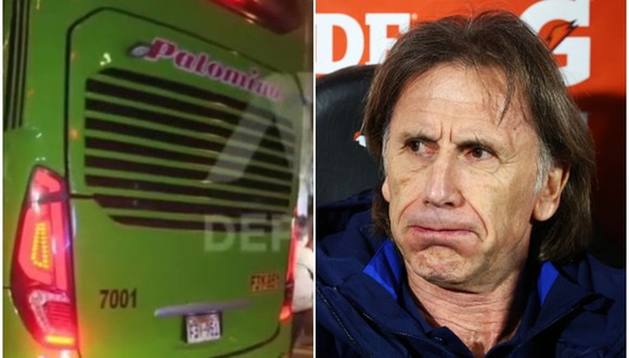 Ricardo Gareca fue trasladado en un bus verde rumbo al hotel de concentración de la selección de Chile. (Video: ATV)