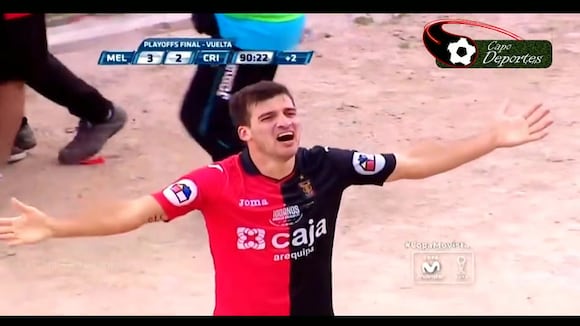 Gol de Bernardo Cuesta en el año del Centenario y título del 2015 frente a Sporting Cristal. (Video: Movistar Deportes - Antes CMD)