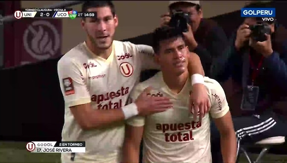 José River anotó el 2-0 de Universitario vs. Unión Comercio. (Video: GOLPERU)