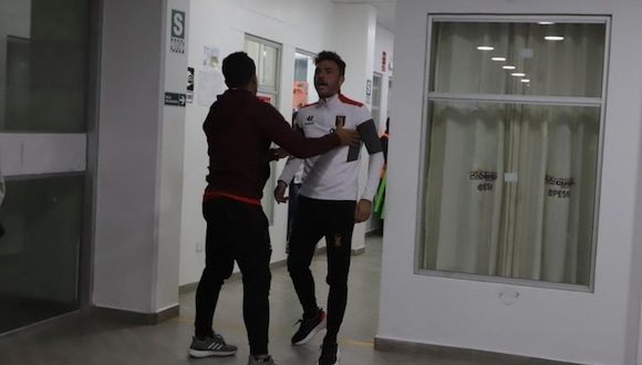 Mariano Soso le increpó a Jordi Espinoza por su arbitraje en el partido entre Garcilaso y Melgar. (Video: Depor)