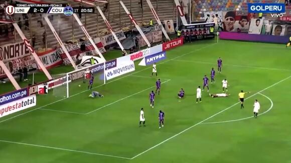 Gol de Alex Valera para el 3-0 de Universitario. (Video: GOLPERU)