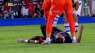 ¡Mateo Antoni ensangrentado! Terrible falta en el Alianza Lima vs. 2 de Mayo