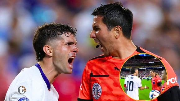 Pulisic tuvo tenso momento con árbitro peruano Kevin Ortega (Video: FS1)