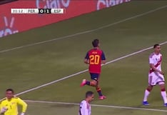 ¡Se pasea como en casa! Gol de Pedri puso el 2-0 de España vs Perú