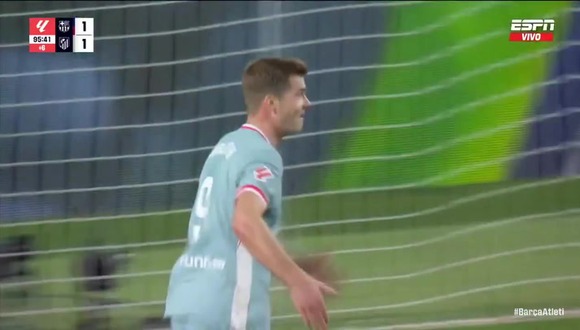 Gol de Alexander Sorloth para el triunfo del Atlético de Madrid ante Barcelona. (Video: ESPN)