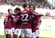 Oliver Sonne fue titular y protagonista en la agónica derrota del Burnley en la Championship