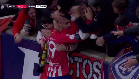 GOL de Morata para el 2-1 del Real Madrid vs. Atlético Madrid. (Vídeo: X).