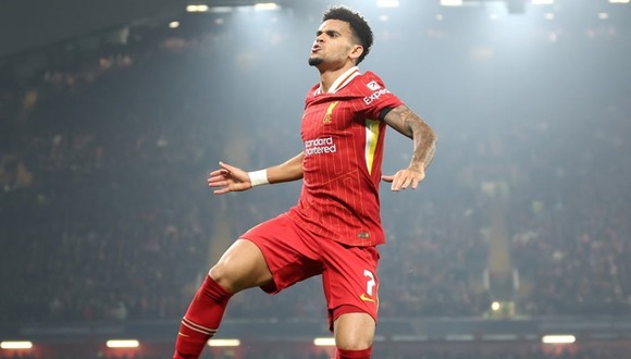 Gol de Luis Díaz para el 1-0 de Liverpool vs Bayer Leverkusen. (Video: ESPN)