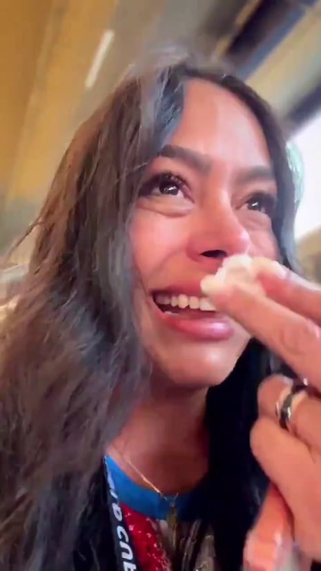 La novia del Mundial, la más feliz con Paraguay: el emotivo video del festejo de Larissa Riquelme