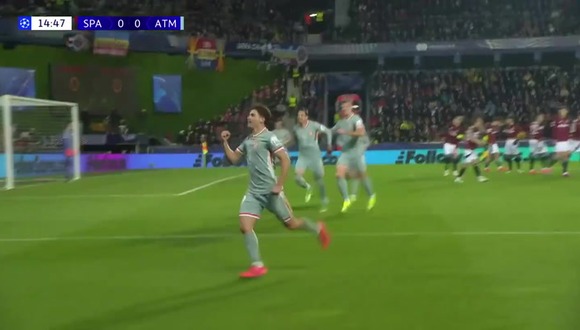 Julián Álvarez marcó el primer gol del partido entre Atlético de Madrid y Sparta Praga por la Champions League. (Video: ESPN)