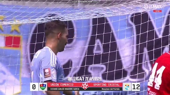 Martín Cauteruccio marcó el 5-0 de Sporting Cristal sobre Unión Comercio. (Video: L1 MAX)