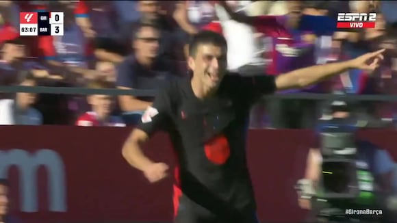 Pedri marcó el 4-0 de Barcelona vs. Girona. (Video: ESPN)