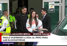 ¡Llegó el capitán! Paolo Guerrero arribó a Lima para unirse a la Selección Peruana