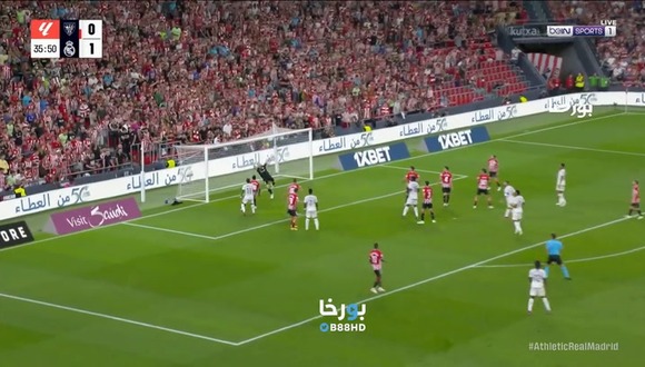 ¡Debut con gol! Bellingham marca el 2-0 en el Real Madrid vs. Athletic Club. (Vídeo: @Lavozgalactica).