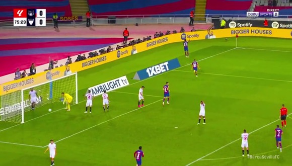 Sergio Ramos marcó un autogol para el 1-0 de Barcelona sobre Sevilla. (Video: Bein Sports)