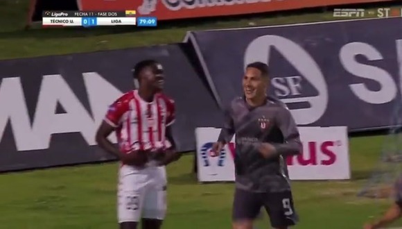 ¡Firmó su doblete! Gol de Paolo Guerrero en el 2-0 de Liga de Quito vs. Técnico Universitario. (Video: ESPN)