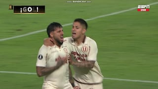 ¡Apareció sin marca! Gol de Caín Fara para el 1-1 de Universitario vs. Nacional de Uruguay