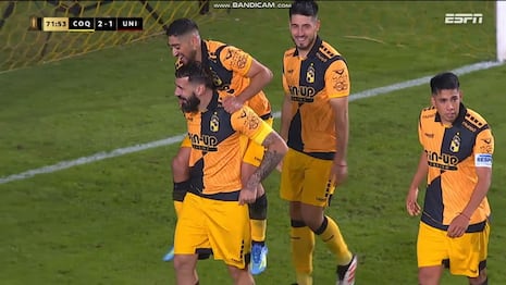 ¡Doblete que lo sufre Universitario! Goles de Guido Vadalá para el 2-1 de Coquimbo Unido