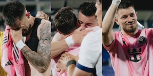 El llanto de Alan Cantero al intercambiar su camiseta con Lionel Messi