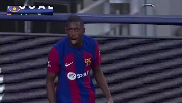 Golazo de Dembele en el 1-0 de Barcelona vs. Real Madrid. (VIDEO: ESPN)