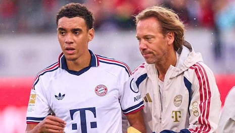 ¡Preocupación en Alemania! Jamal Musiala volvió a desplomarse en amistoso del Bayern