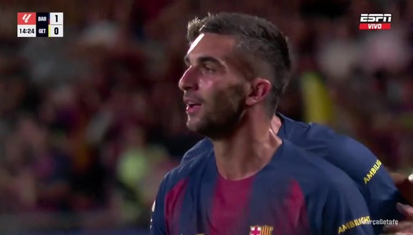 Gol de Ferran Torres para el 1-0 del Barcelona vs Espanyol. (Video: ESPN)
