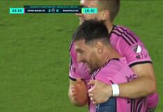 ¡Definición con clase! Gol de Lionel Messi para el 2-0 de Inter Miami vs. Nashville