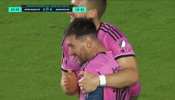 Gol de Messi para el 2-0 de Inter Miami. (VIDEO : STAR PLUS)