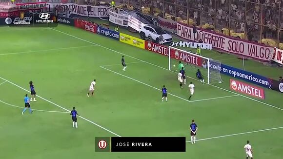 José Rivera anotó con Universitario en el debut de Copa Libertadores. (Video: Conmebol Libertadores)