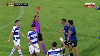 ¡Planchazo y a las duchas! Tarjeta roja para Luis Iberico en Sporting Cristal vs 2 de mayo