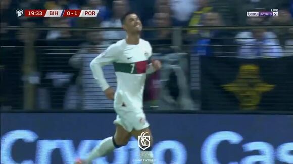 Gol de Cristiano Ronaldo para el 2-0 de Portugal vs. Bosnia. (Video: BeinSports)