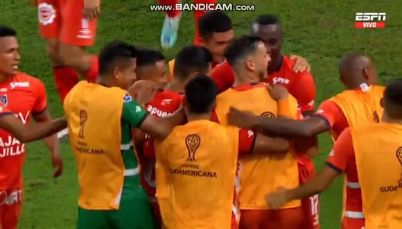 Ray Vanegas anotó el 2-1 de Vallejo vs. Binacional. (Foto: ESPN)