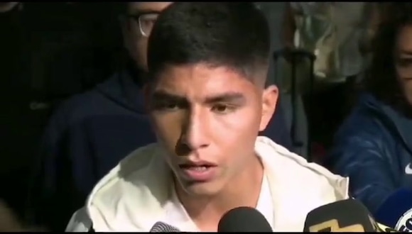 Las declaraciones de Piero Quispe en su llegada a México (Fuente: TV Azteca)