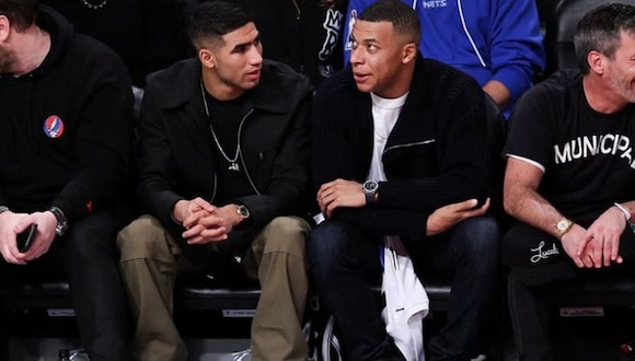 El incómodo momento que vivió Kylian Mbappé con hinchas argentinos en un partido de la NBA. (Video: Twitter)