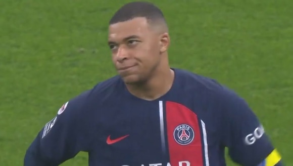 Kylian Mbappé puso cara de pocos amigos al ser cambiado por Luis Enrique frente a Marsella. (Video: ESPN)