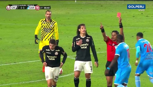 Aldo Corzo se fue expulsado en el Universitario vs. Garcilaso. (Video: GOLPERU)