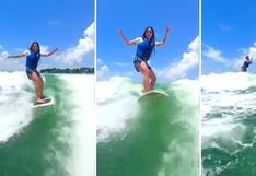 Video viral: Shakira se muestra surfeando con gran técnica
