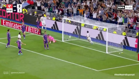 Gol de Dani Carvajal para el 1-1 de Real Madrid vs Espanyol. (Video: RM4)
