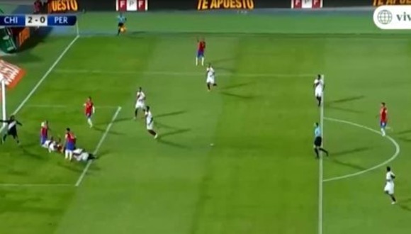 El segundo gol de Arturo Vidal en Chile vs. Perú. (Video: América Televisión)