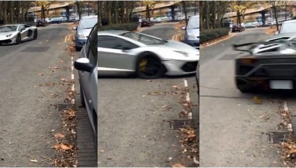 Lamborghini hizo una maniobra de Toretto para huir de la policía. (TikTok)