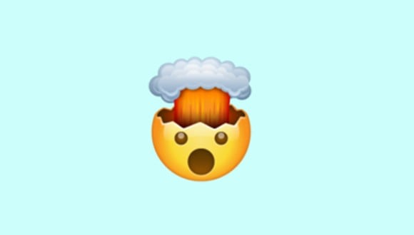 ¿Te has preguntado alguna vez qué cosa significa el emoji de la cara que explota en WhatsApp? (Foto: Emojipedia)