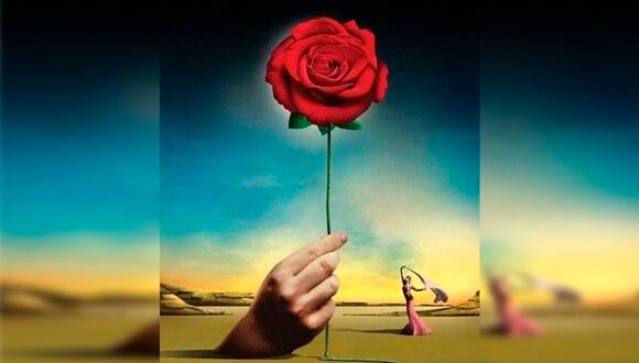 En la ilustración del test visual se aprecia una rosa, una mano y una mujer muy cerca. ¿Cuál llama tu atención?| Foto: chedonna